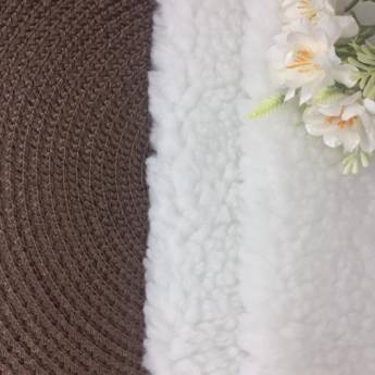 Comprar o produto de Carapinha branca - 0,50 X 0,80 cm em Artesanato em Jundiaí, SP por Solutudo