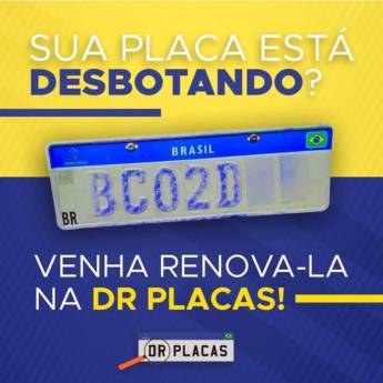 Comprar o produto de Emplacamento padrão Mercosul em Placas para Veículos em Mogi das Cruzes, SP por Solutudo