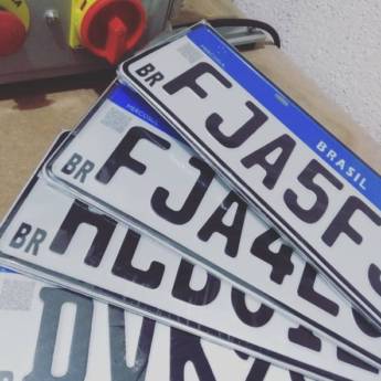 Comprar o produto de Emplacamento de Veículos em Placas para Veículos em São Paulo, SP por Solutudo