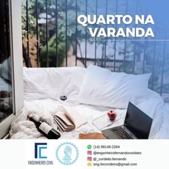 Comprar o produto de Quarto na Varanda em Engenharia - Engenheiros em Riviera de Santa Cristina XIII, SP por Solutudo