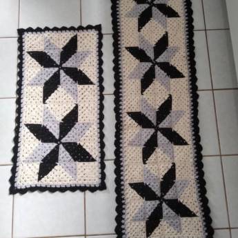 Comprar o produto de Kit Passadeira Cozinha em Crochê em Artesanato em Jundiaí, SP por Solutudo