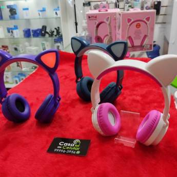 Comprar o produto de Fone de Ouvido com Orelha de Gatinho em Fones de Ouvido em Leopoldina, MG por Solutudo