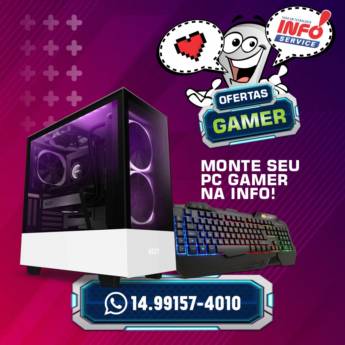 Comprar o produto de Monte seu PC Gamer em Computadores em São Manuel, SP por Solutudo