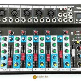 Comprar o produto de Mesa De Som Bluetooth Usb Mixer Mp3 Display Digital 6 Canais – LE-709 em Mesas de Som em São Paulo, SP por Solutudo