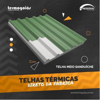 Comprar o produto de Telha  Meio Sanduiche em Telhas em Anápolis, GO por Solutudo