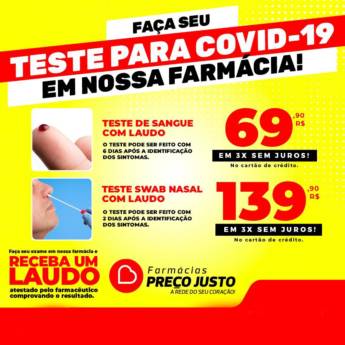 Comprar o produto de Teste para Covid-19 em Exames  em Foz do Iguaçu, PR por Solutudo