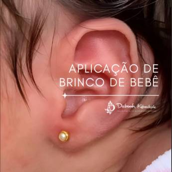 Comprar o produto de Aplicação de Brinco de Bebê em Beleza, Estética e Bem Estar pela empresa Dermokob - Procedimentos e Produtos para Micropigmentação em Foz do Iguaçu, PR por Solutudo