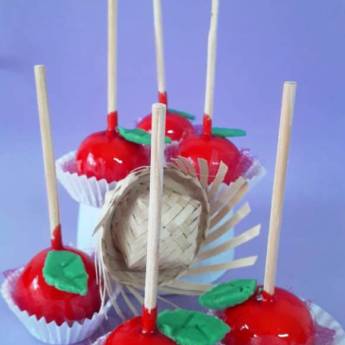 Comprar o produto de Mini Maça do Amor em Bauru para festas  em Doces para festas em Bauru, SP por Solutudo