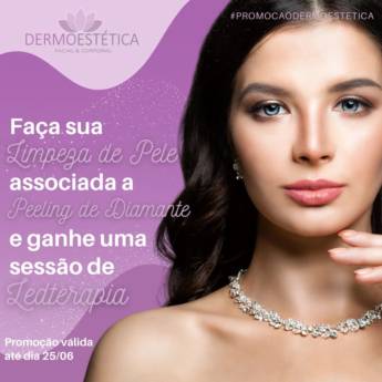 Comprar o produto de Limpeza de pele + Peeling de diamante  em Beleza, Estética e Bem Estar pela empresa Dermoestética Facial e Corporal em Foz do Iguaçu, PR por Solutudo