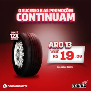 Comprar o produto de Pneu - Aro 13  em Pneus para Carros em Jaú, SP por Solutudo