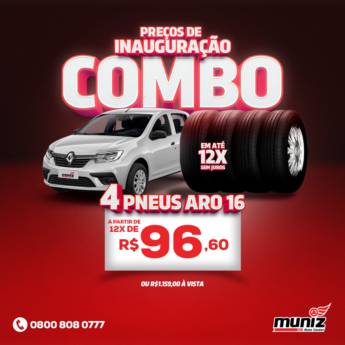 Comprar o produto de Pneu - Aro 16 em Pneus para Carros em Jaú, SP por Solutudo