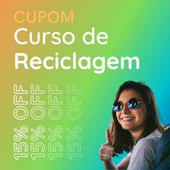 Comprar o produto de Cupom 15% de desconto Curso de Reciclagem CNH Suspensa em Autoescolas - Centro de Formação Condutores em Curitiba, PR por Solutudo