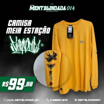 Comprar o produto de Camisas Meia Estação em Bauru em Camisas em Bauru, SP por Solutudo