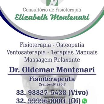 Comprar o produto de Fisioterapeuta Oldemar Montenari  Agende seu HORÁRIO em Fisioterapia em Leopoldina, MG por Solutudo