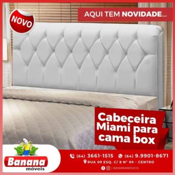 Comprar o produto de Cabeceira em Móveis pela empresa Banana Móveis e Eletrodomésticos em Mineiros, GO por Solutudo