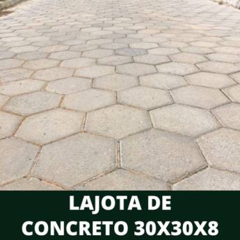 Comprar produto Lajota de Concreto 30X30X08 em Pavimentação de piso intertravado pela empresa CimentPav - Pisos Intertravados | Drenantes | Lajotas de concreto em Itapetininga, SP
