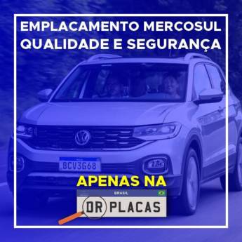 Comprar o produto de Placas para Carros em Placas para Veículos em Santo André, SP por Solutudo