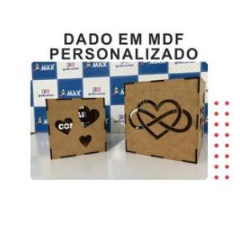 Comprar o produto de Dado em MDF personalizado em Personalizados em Aracaju, SE por Solutudo
