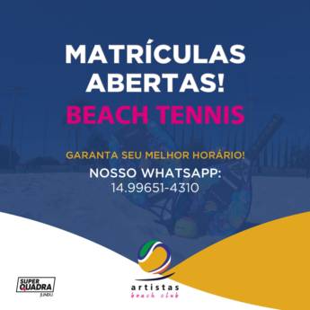 Comprar o produto de Matrículas Abertas em Beach Tênis em Botucatu, SP por Solutudo