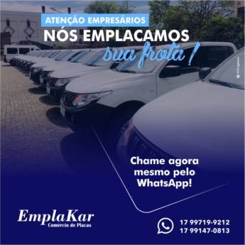 Comprar o produto de Emplacamento de frota em Placas para Veículos em Fernandópolis, SP por Solutudo