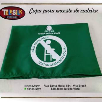 Comprar o produto de Capa para encosto de cadeira em Personalizados em São João da Boa Vista, SP por Solutudo