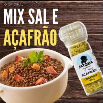 Comprar o produto de O Mix Sal e Açafrão com moedor Orgânico Jatobá é uma especiaria largamente utilizada na culinária Brasileira‼️ em Café Gourmet Orgânico em Botucatu, SP por Solutudo