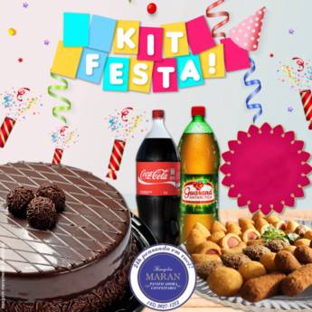 Comprar produto Kit Festa 02 em Tudo para Festas pela empresa Famiglia Maran Panificadora, Confeitaria e Restaurante 24h em Foz do Iguaçu, PR