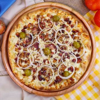 Comprar o produto de Pizza Bacon em Pizzas em Mineiros, GO por Solutudo