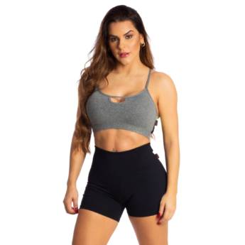 Comprar o produto de Top Poliamida Recorte Tela  em Roupas Femininas em Guabiruba, SC por Solutudo