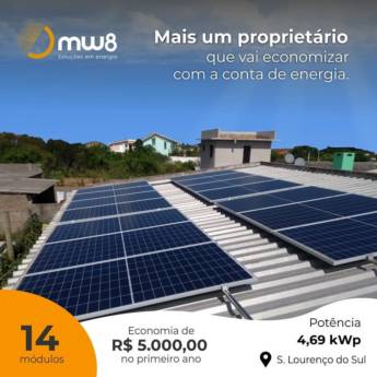 Comprar o produto de  Instalação industrial de energia solar em Energia Solar em Pelotas, RS por Solutudo