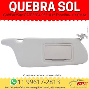 Comprar o produto de QUEBRA SOL - GOL-PAR-SAV - C/ESPELHO/LUZ em A Classificar pela empresa Spx Acessórios e Autopeças em Itupeva, SP por Solutudo