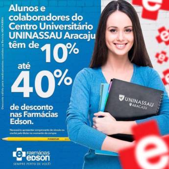 Comprar o produto de Descontos para Alunos e colaboradores da UNINASSAU em Medicamentos em Aracaju, SE por Solutudo