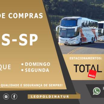 Comprar o produto de Viagens de compras BRÁS - SP  em Fretamento - Ônibus em Leopoldina, MG por Solutudo