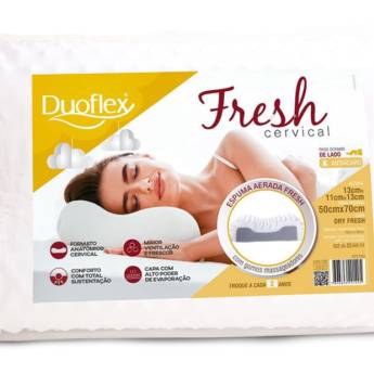 Comprar o produto de Travesseiro Fresh Cervical Duoflex em Travesseiros em Araçatuba, SP por Solutudo