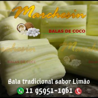 Comprar o produto de Bala de Coco Tradicional sabor Limão Galego em Bala de Coco em Jundiaí, SP por Solutudo