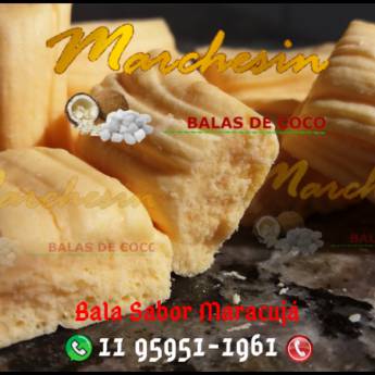 Comprar o produto de Bala de Coco Tradicional sabor Maracujá em Bala de Coco em Jundiaí, SP por Solutudo