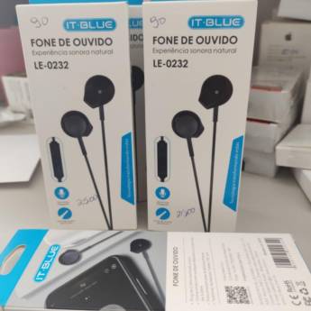Comprar o produto de Fone de ouvido IT BLUE em Acessórios para Celulares em Mineiros, GO por Solutudo