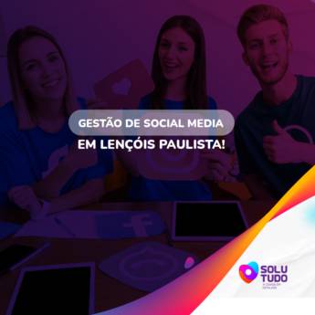 Comprar o produto de Gestão de social media em Gerenciamento de Redes Sociais em Lençóis Paulista, SP por Solutudo