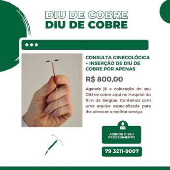 Comprar o produto de Diu de cobre em Hospitalares em Aracaju, SE por Solutudo