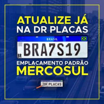 Comprar o produto de Emplacamento Mercosul em Placas para Veículos em São Paulo, SP por Solutudo