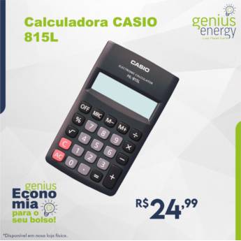 Comprar o produto de Calculadora Cassio 815L em Calculadoras e Agendas em Londrina, PR por Solutudo