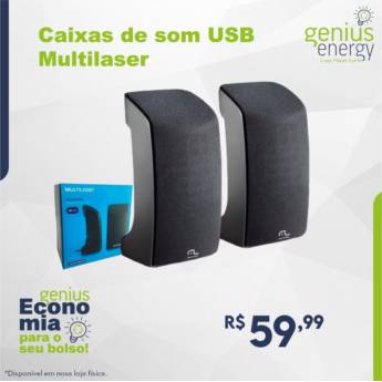 Comprar o produto de Caixas De Som USB Multilaser  em Caixas de Som em Londrina, PR por Solutudo