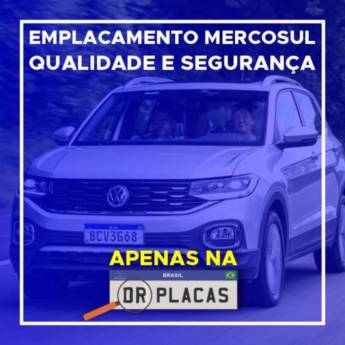 Comprar o produto de Placa para Carro em Placas para Veículos em Mogi das Cruzes, SP por Solutudo
