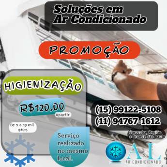 Comprar o produto de Higienização - PROMOÇÂO  em Ar Condicionado em Sorocaba, SP por Solutudo