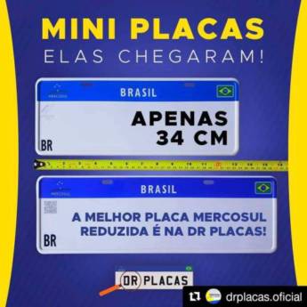 Comprar o produto de Mini Placas em Placas para Veículos em Sumaré, SP por Solutudo