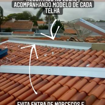 Comprar o produto de Processo de instalação que evita entrada de morcegos em Calhas - Inox em Tietê, SP por Solutudo