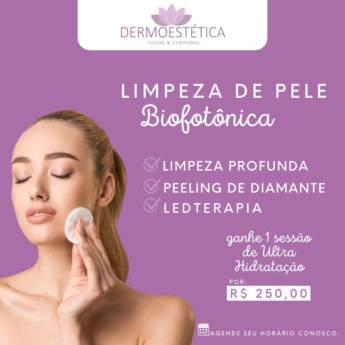 Comprar o produto de Limpeza de Pele Biofotônica  em Beleza, Estética e Bem Estar pela empresa Dermoestética Facial e Corporal em Foz do Iguaçu, PR por Solutudo