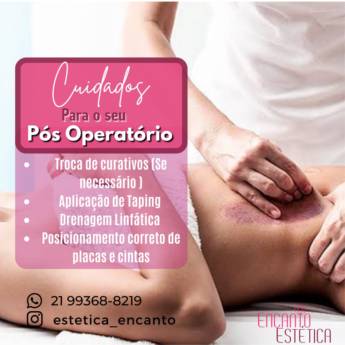 Comprar o produto de  Pós Operatório: Cuidados Essenciais para uma Recuperação Saudável no Rio de Janeiro/RJ em Beleza, Estética e Bem Estar pela empresa Encanto Estética em Rio de Janeiro, RJ por Solutudo