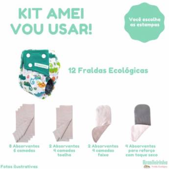 Comprar o produto de Kit Amei vou usar em Fraldas em São Paulo, SP por Solutudo