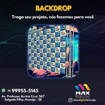 Comprar produto Backdrop em Indústria Gráfica e Impressão pela empresa Max Digital - Salgado Filho em Aracaju, SE